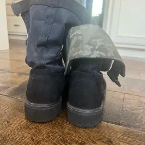 Timberland | Shoes | Timberland Suede Combat Boots With Camo 